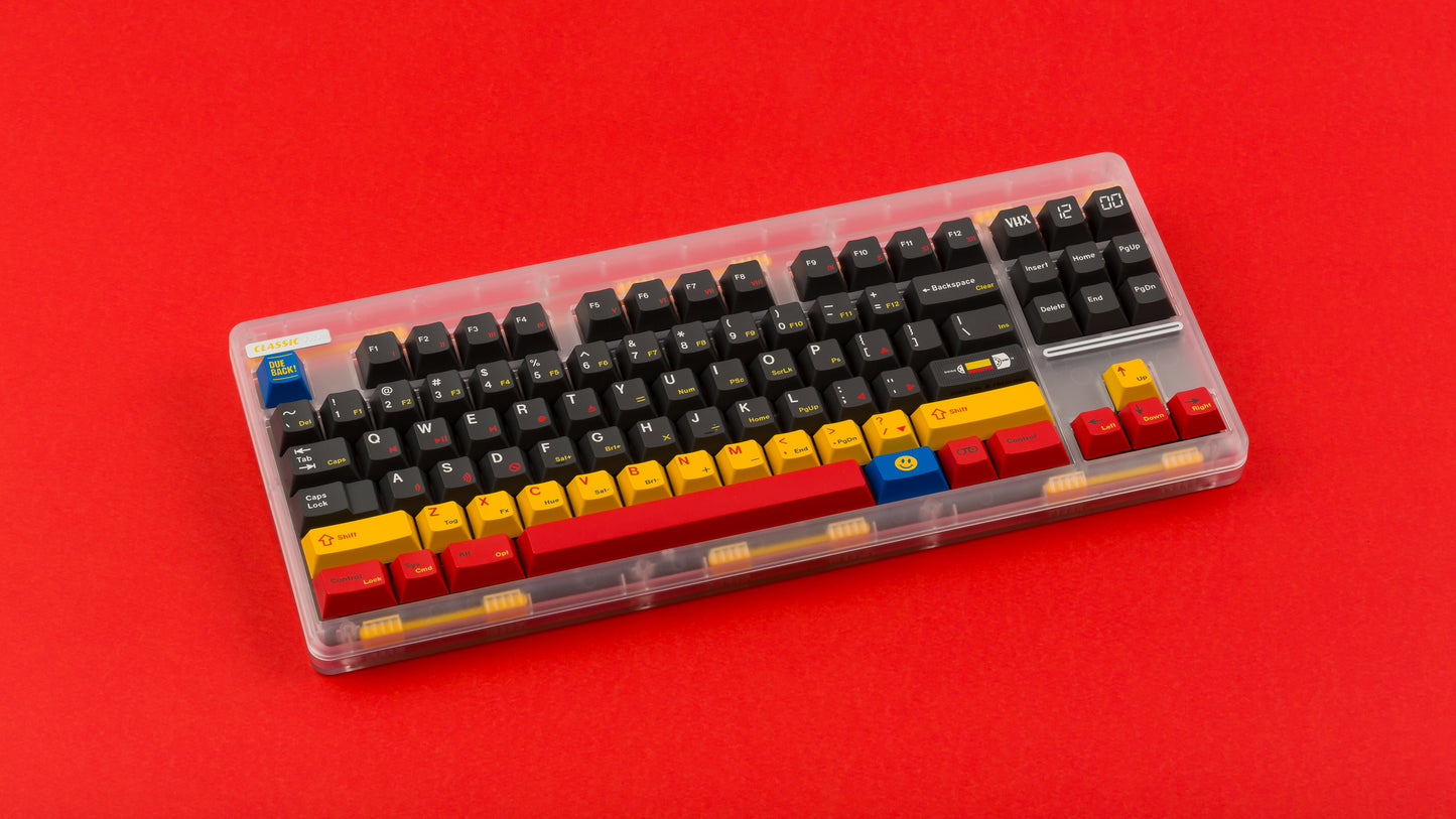 gmk cyl rewind on a Proto Yellow NovelKeys Classic TKL angled