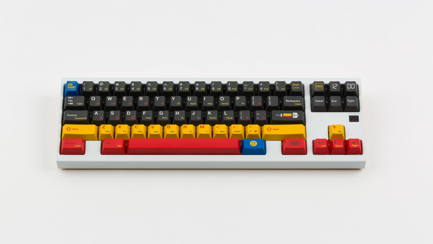 gmk cyl rewind on a white keyboard